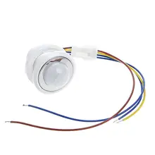 1 шт. 40 мм светодиодный PIR Детектор инфракрасный датчик движения переключатель с задержкой времени регулируемый