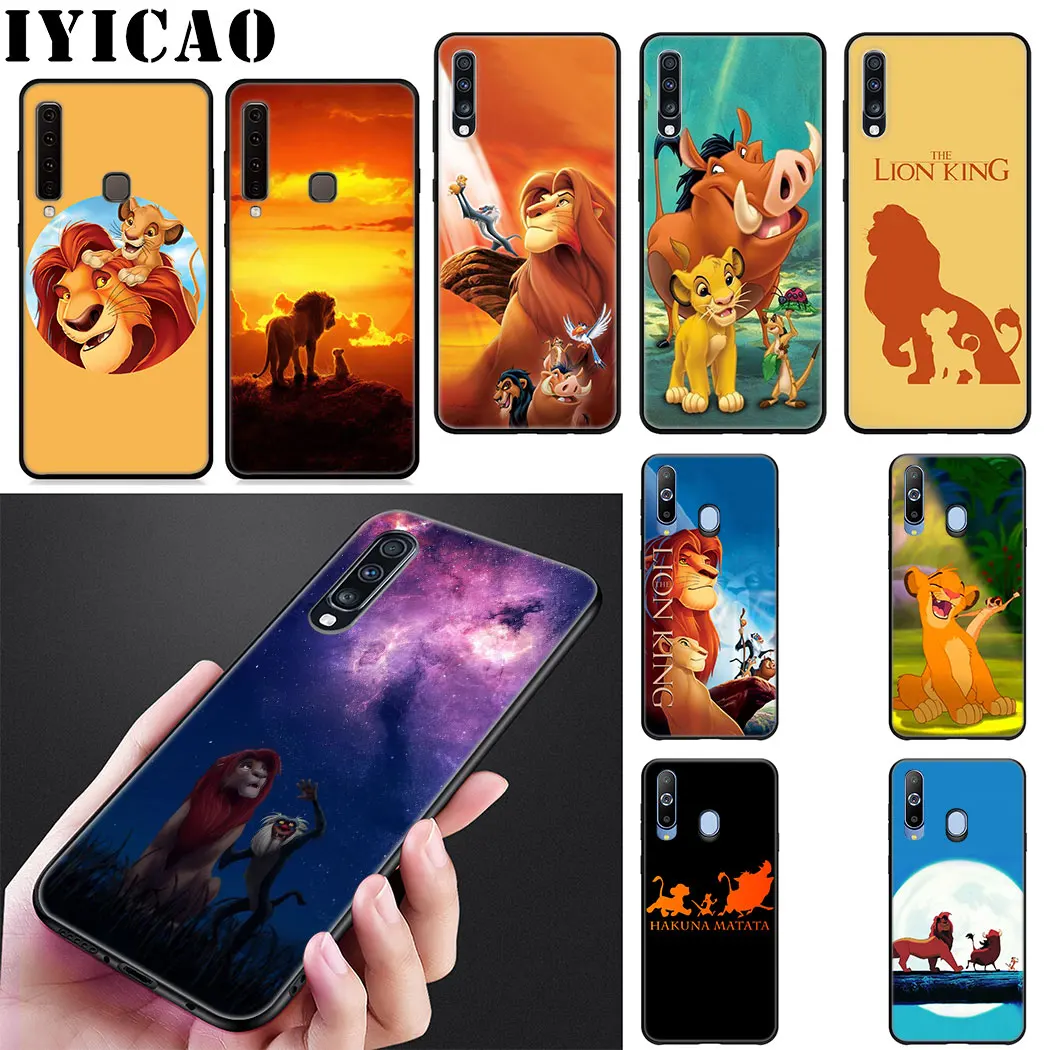 IYICAO Cartoon Lion King Simba Soft Silicone Case for Samsung J6 A9 A8 A7 A6 Plus 2018 A5 A3 2016 2017 Phone |