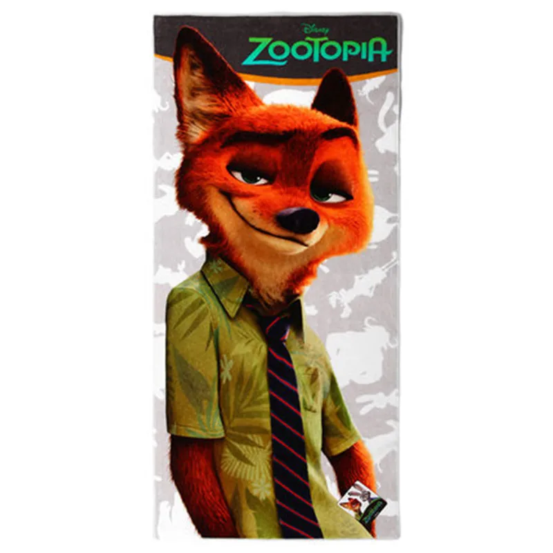 Disney Madness City Zootopia Ограниченная серия мультфильм печати Джуди Ник молния хлопок мягкая кожа полотенце мальчик девочка детское полотенце для лица