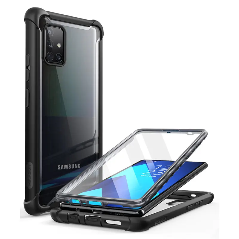 Для Samsung Galaxy A71 5G Чехол [не для 4G и UW версия] I BLASON Ares полноразмерный со встроенной Защитная пленка