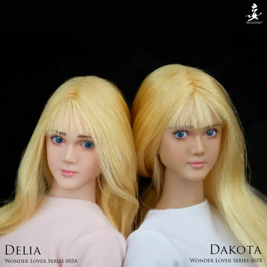 WONDERY Lover Series WLS005 1/6 Loli Delia подвижные глаза белая светлая голова лепка F 12 ''