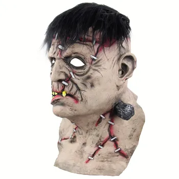 

Halloween Bar Party Supplies Waterproof Environment-friendly Scary Latex Science Monster Mask Role-playing Parties.