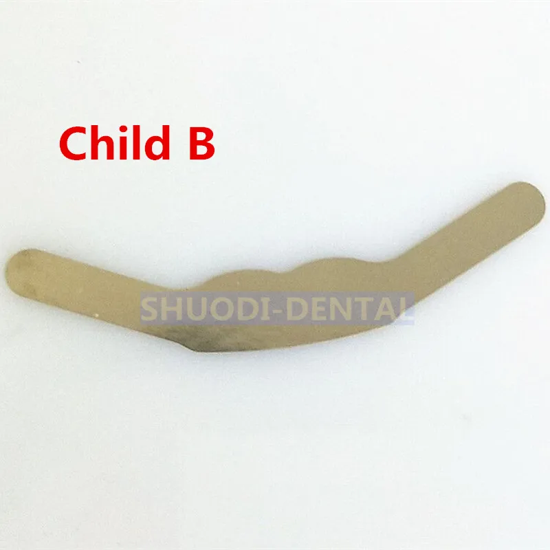 20 pcs Child B 10 шт./упак. Стоматологический Продукт материалы стоматологические матрицы группы и удобство в использовании композитов Нержавеющая сталь матрицы полосы отбеливание зубов инструмент - Цвет: 20 pcs Child B