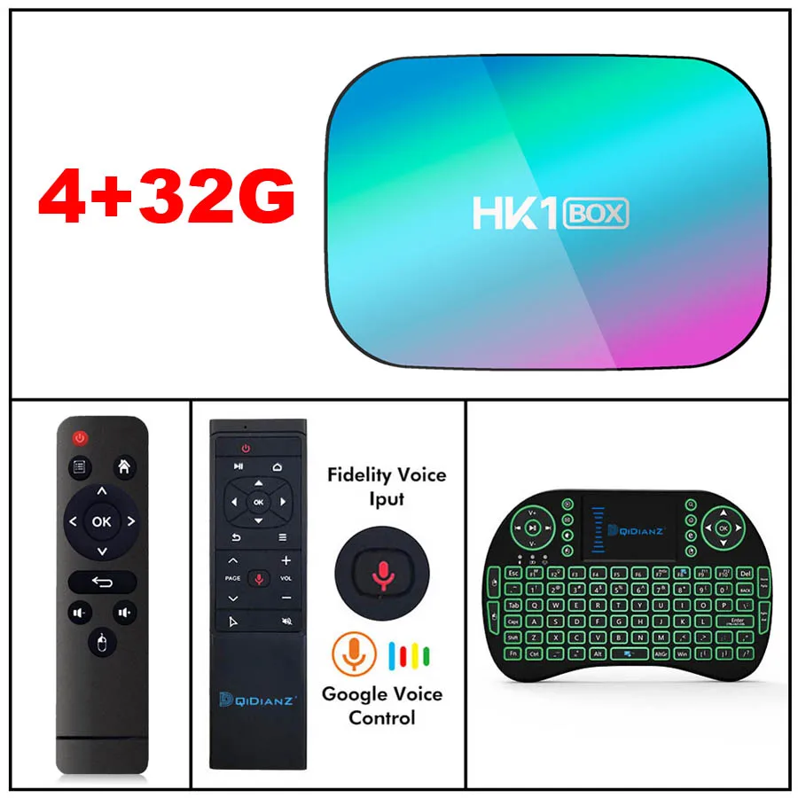 HK1BOX 4 Гб 128 Гб 8K Amlogic S905X3 Smart tv BOX Android 9,0 двойной Wifi 1080P 4K Youtube ТВ-приставка PK X96AIR X3 A95XF3 - Цвет: 4G32G ADD I8 MT12
