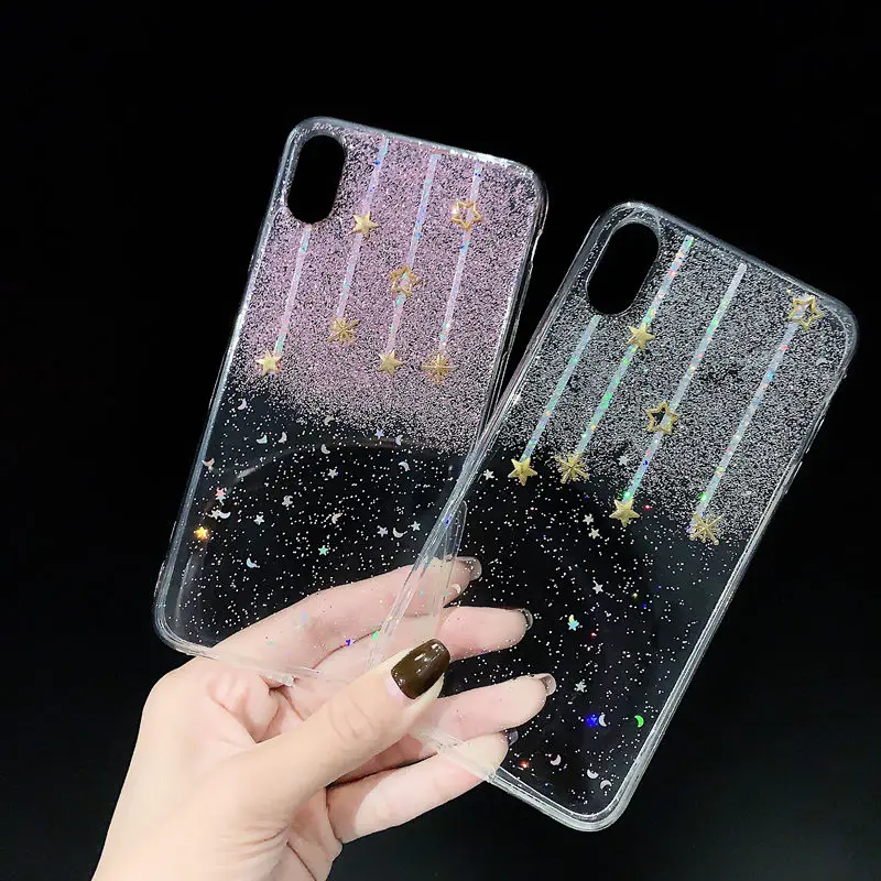 LOVERONY блестящий чехол для телефона iPhone XS MAX XR X 6 6S Plus девочек 7 8 прозрачный защитный