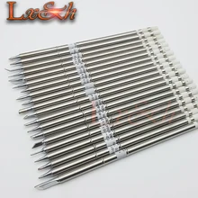 Высокое качество, 20 шт, T12 серии белый светильник бессвинцовое паяльное жало паяльника HAKKO FX-951 FX-952 FX-950 FX-950 сварки паяльников