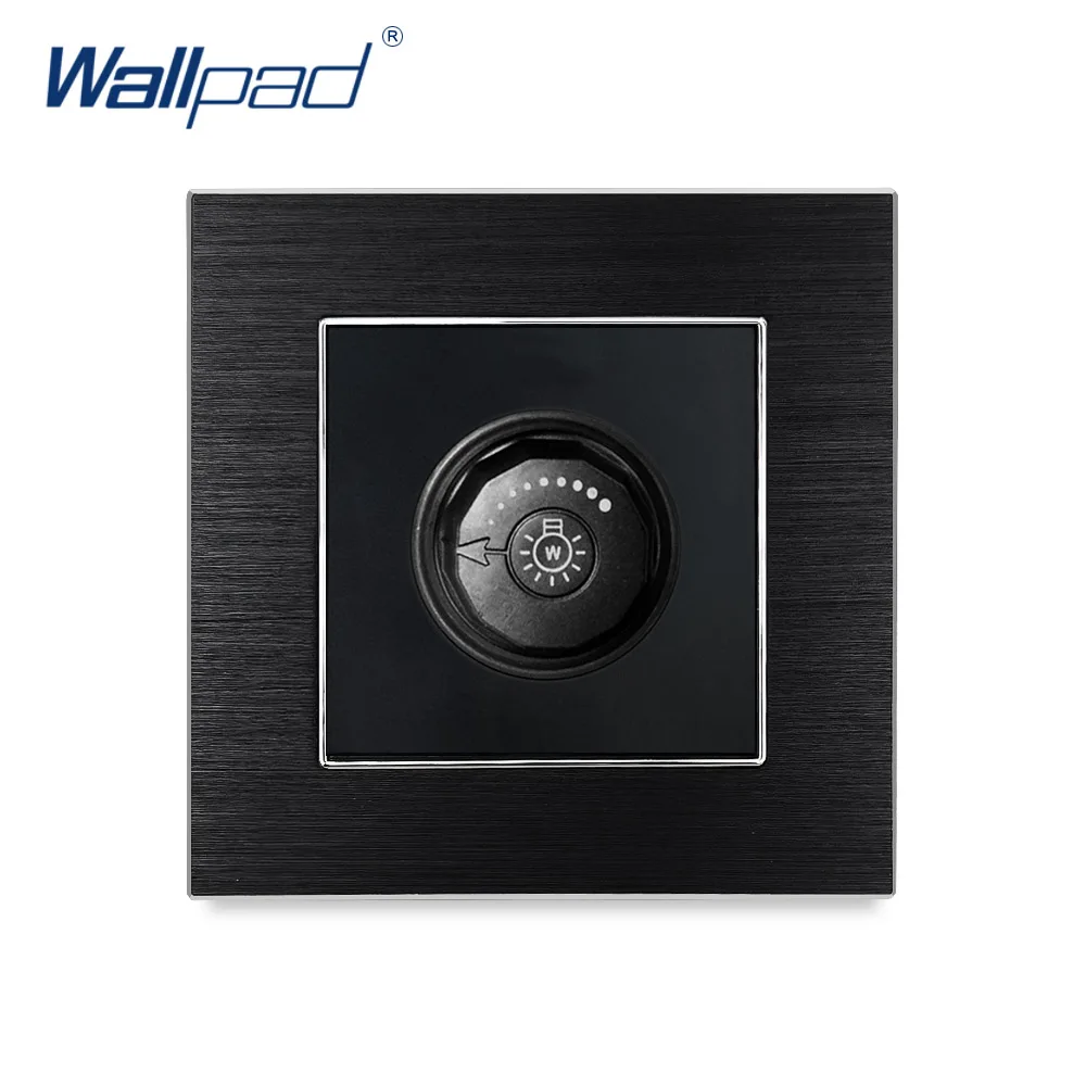 Led Dimmer Switches Wallpad Luxury Wall Light Switch Aluminium Satin