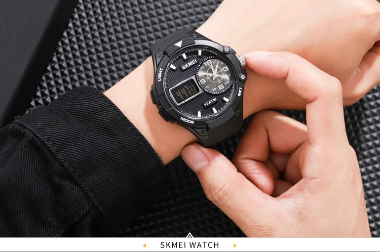 100m Waterproof Swim Sports Watches SKMEI Brand Military Men Wristwatches 3 Time Stopwatch Alarm Digital Clock Relogio Masculino