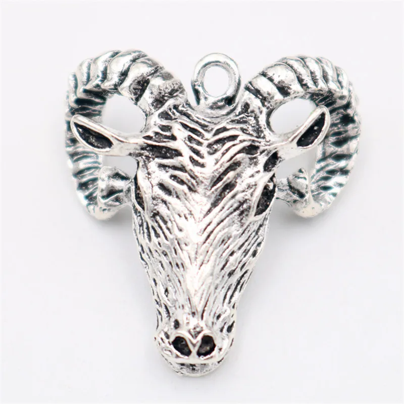 3D кулон с козой шармы головой козла амулеты изображением животного тотемом нация