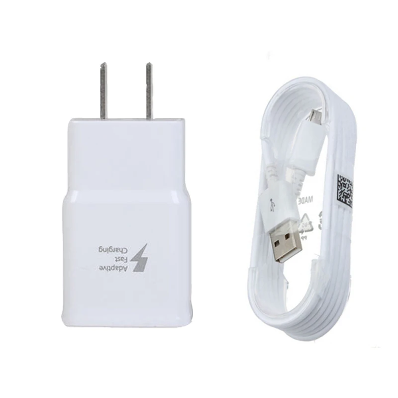 US and 1.5M USBCable Настенное зарядное устройство USB для путешествий кабель для Samsung Galaxy S6 S7 край A7 J3110 C8 N920t S6 Edge+ G950 Note 4 N9100 SM-G9298 - Тип штекера: US and 1.5M USBCable