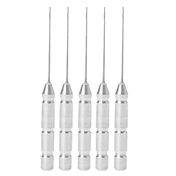 

5 PCS 0.4mm Premium Drill Bits Nozzle Cleaning Needles for 3D Printer Nozzle Cleaning (Silver)