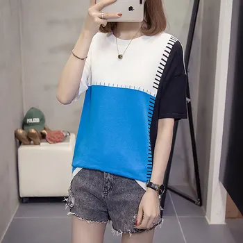 

Women's T-shirt Summer Plus Size Basic Long T Shirt Top Women O Neck Short Sleeve Long Casual Women Loose Tee Shirt fashion