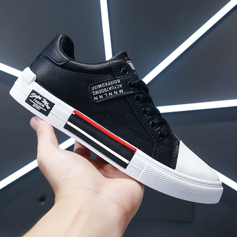 Men&rsquo;s Skateboarding Shoes Lace up Men British Style Comfortable Men&rsquo;s Skateboarding Sneakers Sports