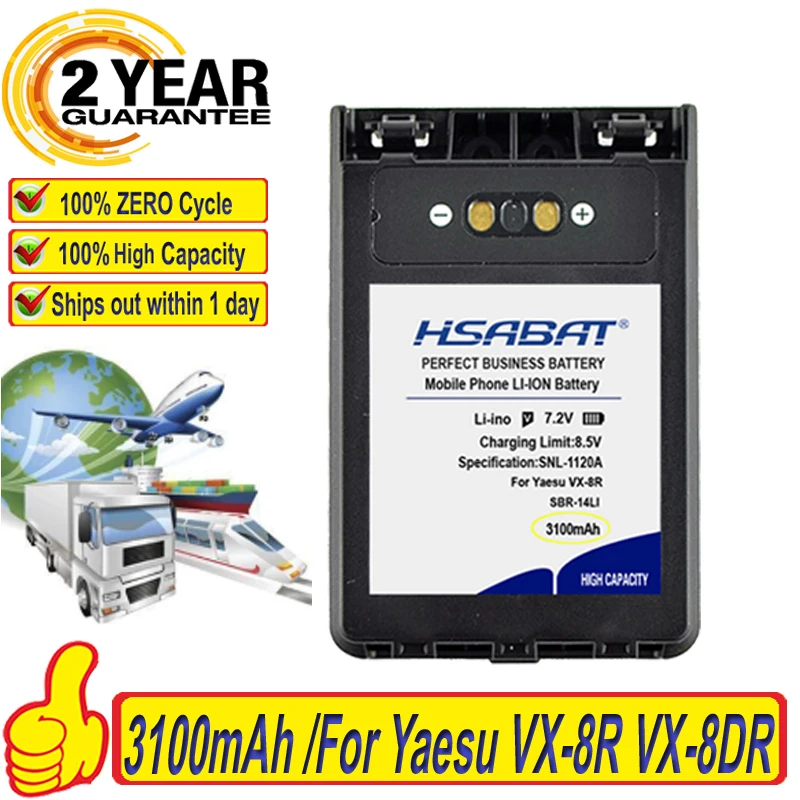 Лидирующий бренд 100% новый SBR-14LI Батарея для Yaesu VX-8R VX-8DR VX-8GR FT-1DR FT1XD FT-2DR радио FNB-102LI