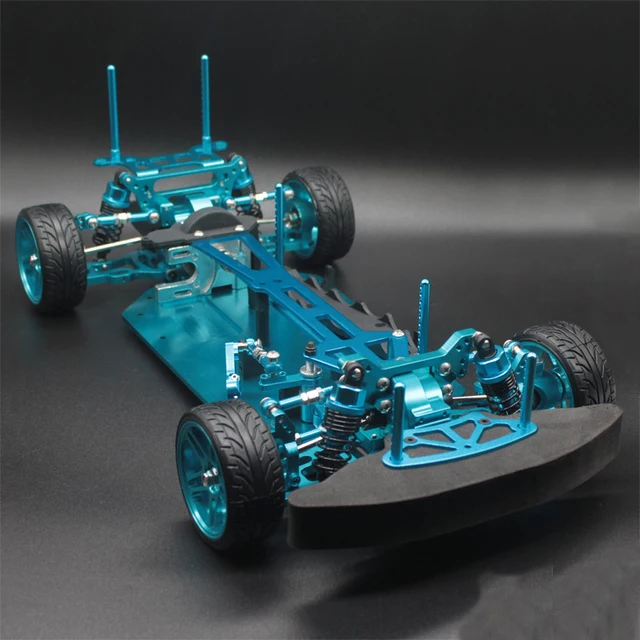 Mais barato 94123 carrinho de controle remoto elétrico drift carro 1:10  (pro) versão metal quadro vazio