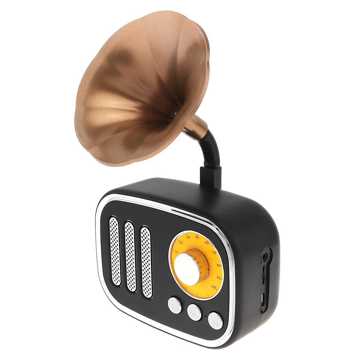 Мини Портативный Открытый Ретро сабвуфер Bluetooth динамик с FM/TF/AUX для дома/вечерние/активного отдыха