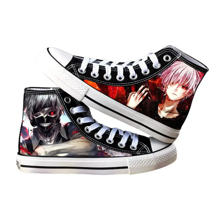 13 Обувь с принтом из аниме «Токийский Гуль» Kaneki Ken; обувь для косплея; обувь на плоской подошве для мужчин и женщин; кроссовки для бега; унисекс - Цвет: 13