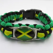 Горячая Распродажа Браслет Ямайка ручной работы оплетка браслеты модные Ямайка обувь для мужчин и женщин браслет love Ямайка подарок