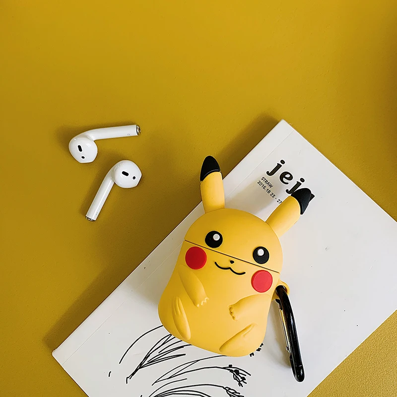 Супер милый 3d мультфильм для Apple Airpods защитный чехол Мягкий силикон для Airpods bluetooth гарнитура зарядка сумки