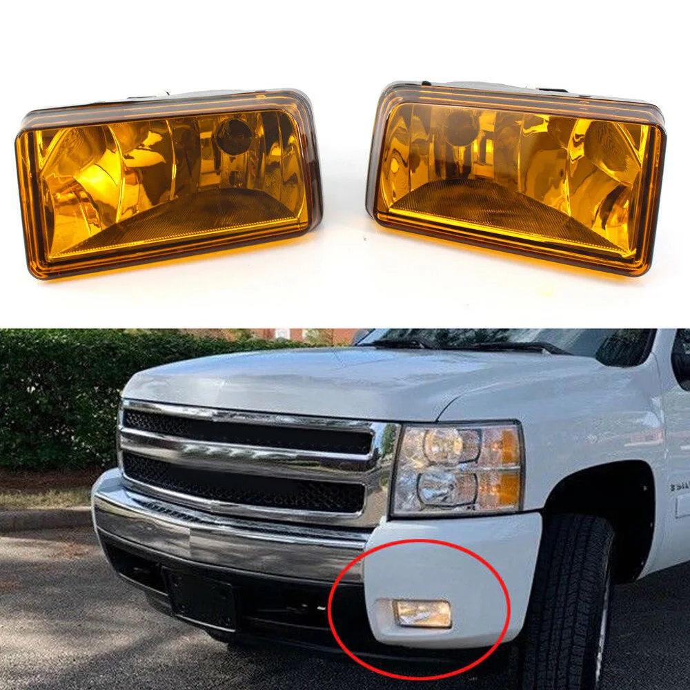 

1 Pair Fog/Driving Lights Fit For Silverado/Tahoe/Suburban/Avalanche/Bumper