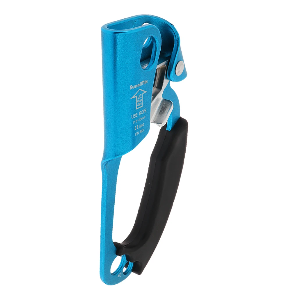 Outdoor Safety Compact Lightweight Right Hand Ascender Rope Clamp & Chest Ascender Riser for Vertical Rope Climbing Caving