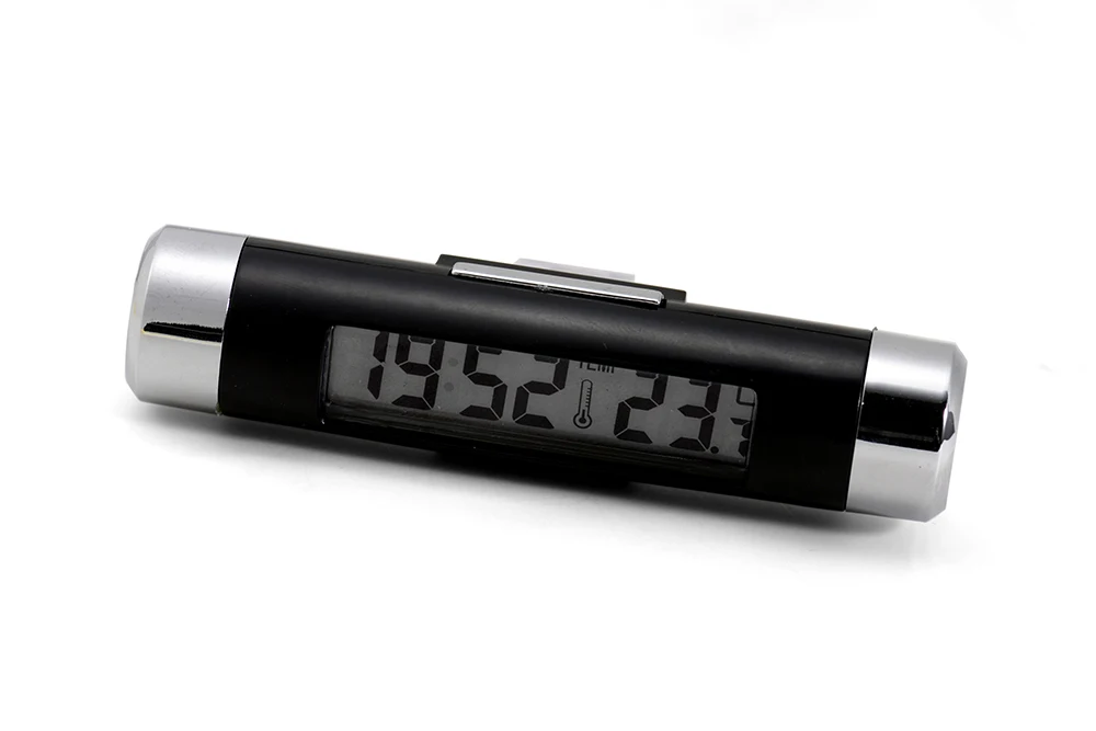 2в1 автомобильный ЖК-цифровой термометр с клипсой, часы с календарем, автомобильные синие часы с подсветкой, автомобильные аксессуары