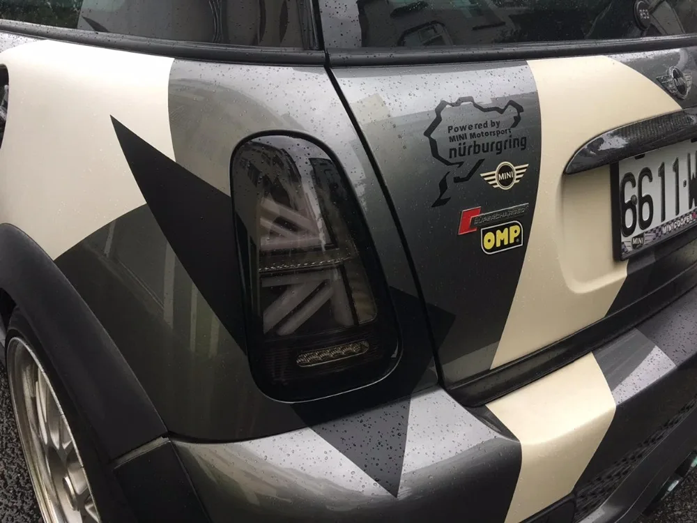 Автомобильный Стильный чехол для Mini Cooper Clubman R55 R56 R57 задние фары 2007-2013 светодиодные задние фары Противотуманные фары R55 R56 R57 задние фары