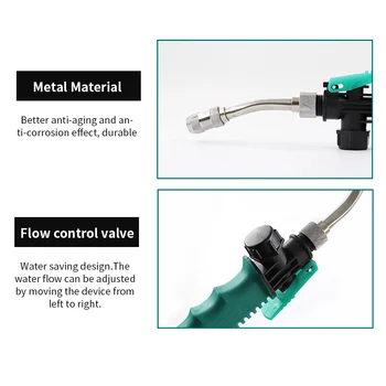 

Onever 30cm High Pressure Washer Car Wash Water Gun Spray Gun Adjustable Stainless Steel Clean Water Gun