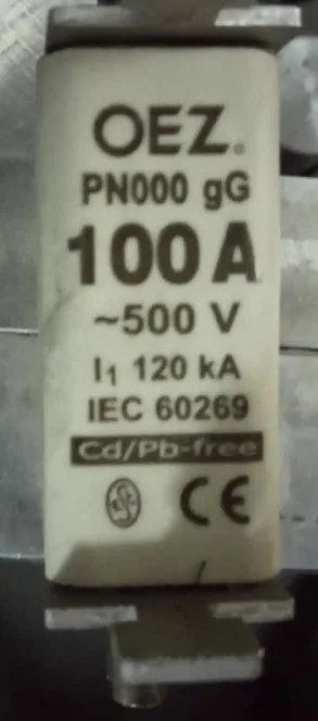 Предохранители: ОЭЗ PN000 80A 500V 120KA гг/PN000 100A 500 V/PN000 125A 400V gG