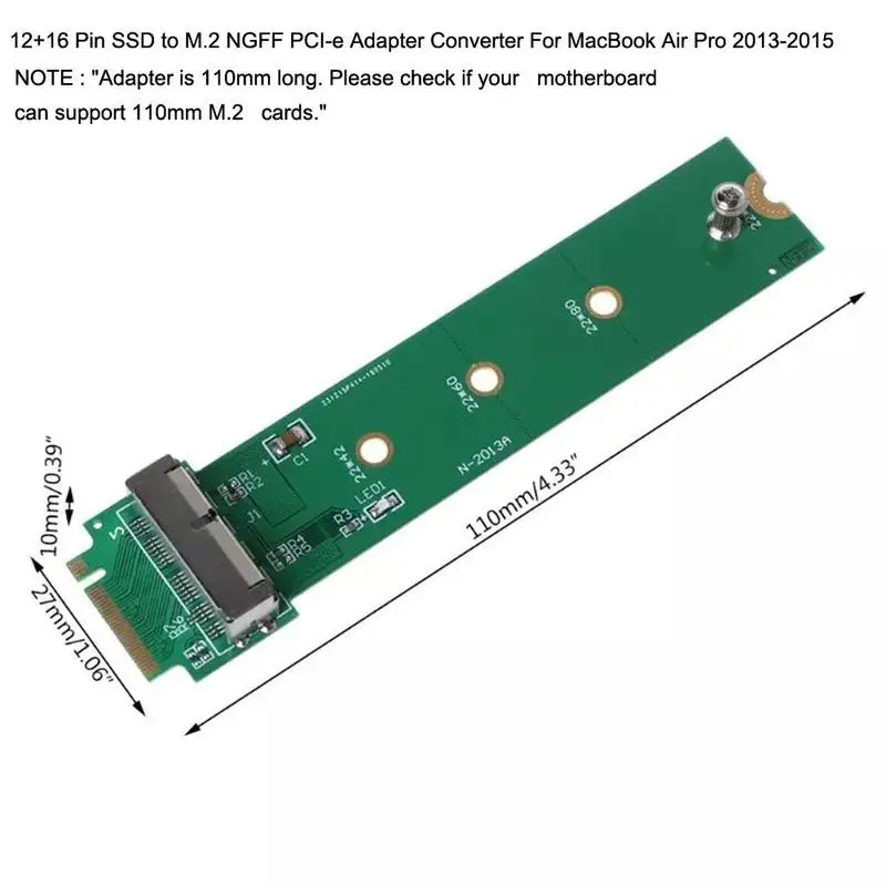 para Apple A1465 Pro 2013-2015 Air A1466, M0U1, 12 e 16 pinos