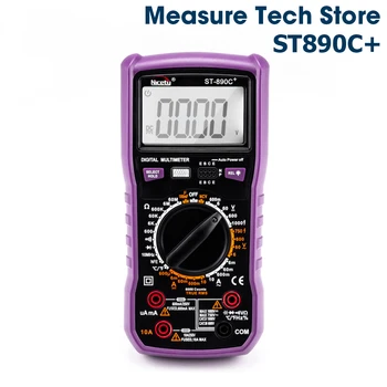 

Nicetymeter ST890C+ True RMS 6000 counts DMM multimeter 10A 1000V Auto Range Capacitance Temperature Digital Multimeter NCV
