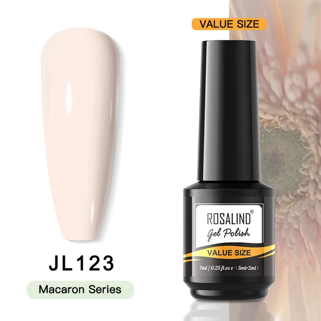 ROSALIND 7ml Gel Polish Semi Permanent Nails Gel Polish Soak Off UV LED Base Top Coat Vernis Nail Art Glitter Gel Varnish RAI-JL123