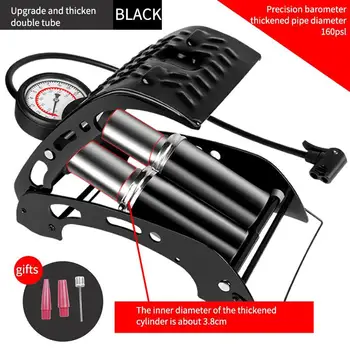 

Home Bicycle Mini Portable Foot Pump Inflator High Pressure Air Inflatable Pump MTB Bike for Cars Motorcycles Electric Cars