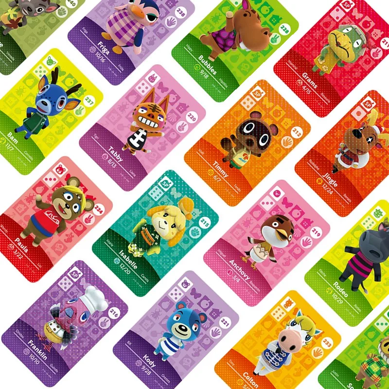 От 211 до 240 серий от 1 4 карточка для скрещивания животных Amiibo игр NS карты amiibo|Карты