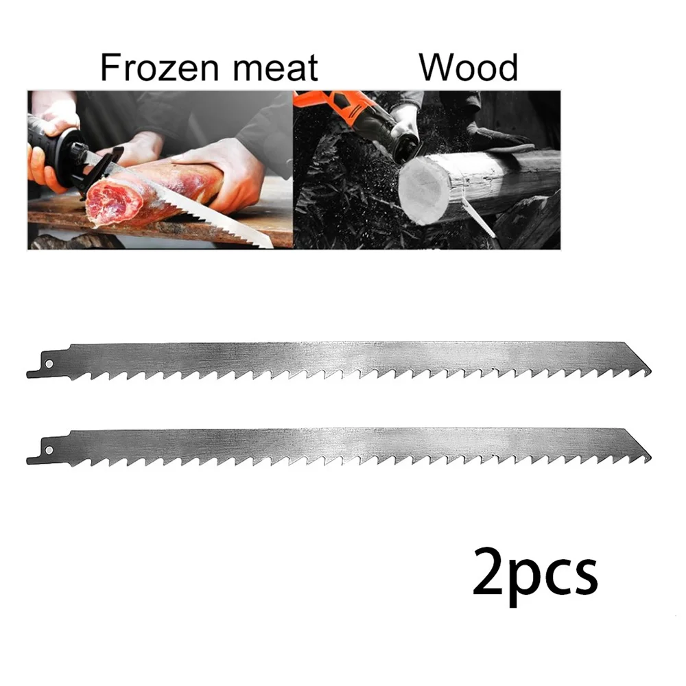 300mm Stainless Steel Reciprocating Saw Blade Sharp Meat Bone Ice Cutting Tools 