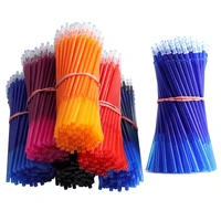 60Pcs/Set Pen Refill Writing 0.5mm Erasable Pen Refills Rod Blue Ink Washable Handle For School Stationery Office Gel Pen Refill 1