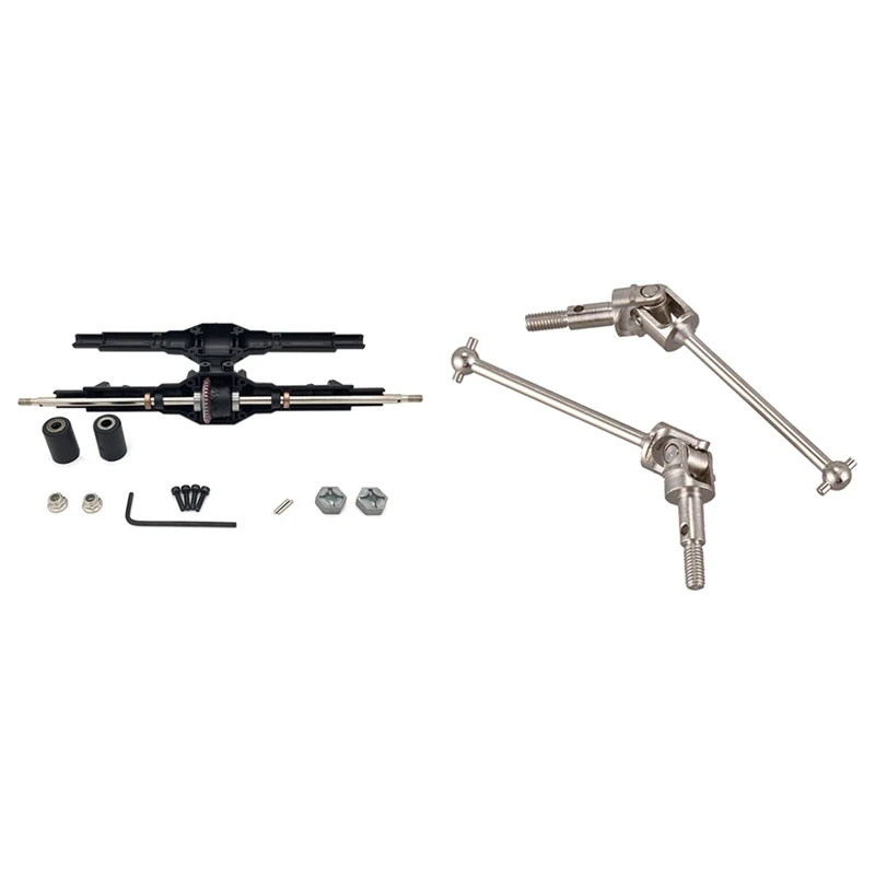 2 Set RC Car Part: 1 Rear Axle Gearbox & Aluminum Universal Drive Joint Shaft | Игрушки и хобби