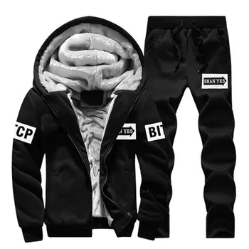 

New Hoodie Sweatshirt Men/Women Coat Fleece Hoodies Sweatshirts+Sweatpants Suit Autumn Winter Warm Logo Printed Hooded Pullover