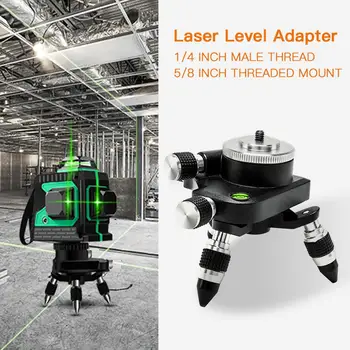 

Laser Level Adapter 360-Degree Adjustment Rotation Base Tripod Bracket For 1/4inch Interface Laser Level Turning Pivoting Base