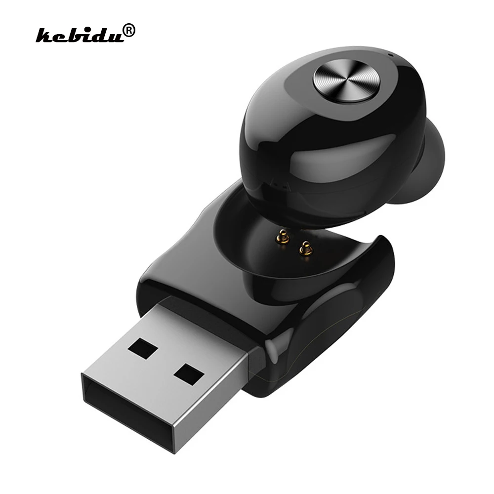 Kebidu XG12 Bluetooth 5,0 беспроводные наушники мини гарнитура с микрофоном стерео HIFI спортивные наушники с USB зарядным устройством