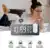 Mrosaa LED Цифровой Будильник Часы Настольные Электронные Настольные Часы USB Wake up FM Радио Время Проектор Функция Повтора 3 Цвета