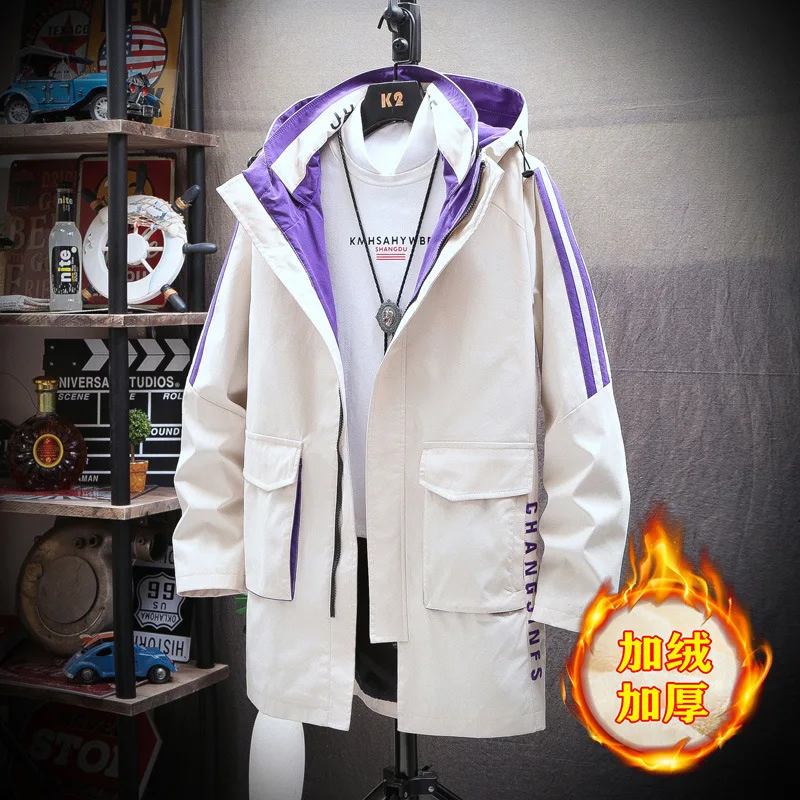 Men jacket Loose winter coat Plus velvet Thicken Coats& Jackets Men NJK002