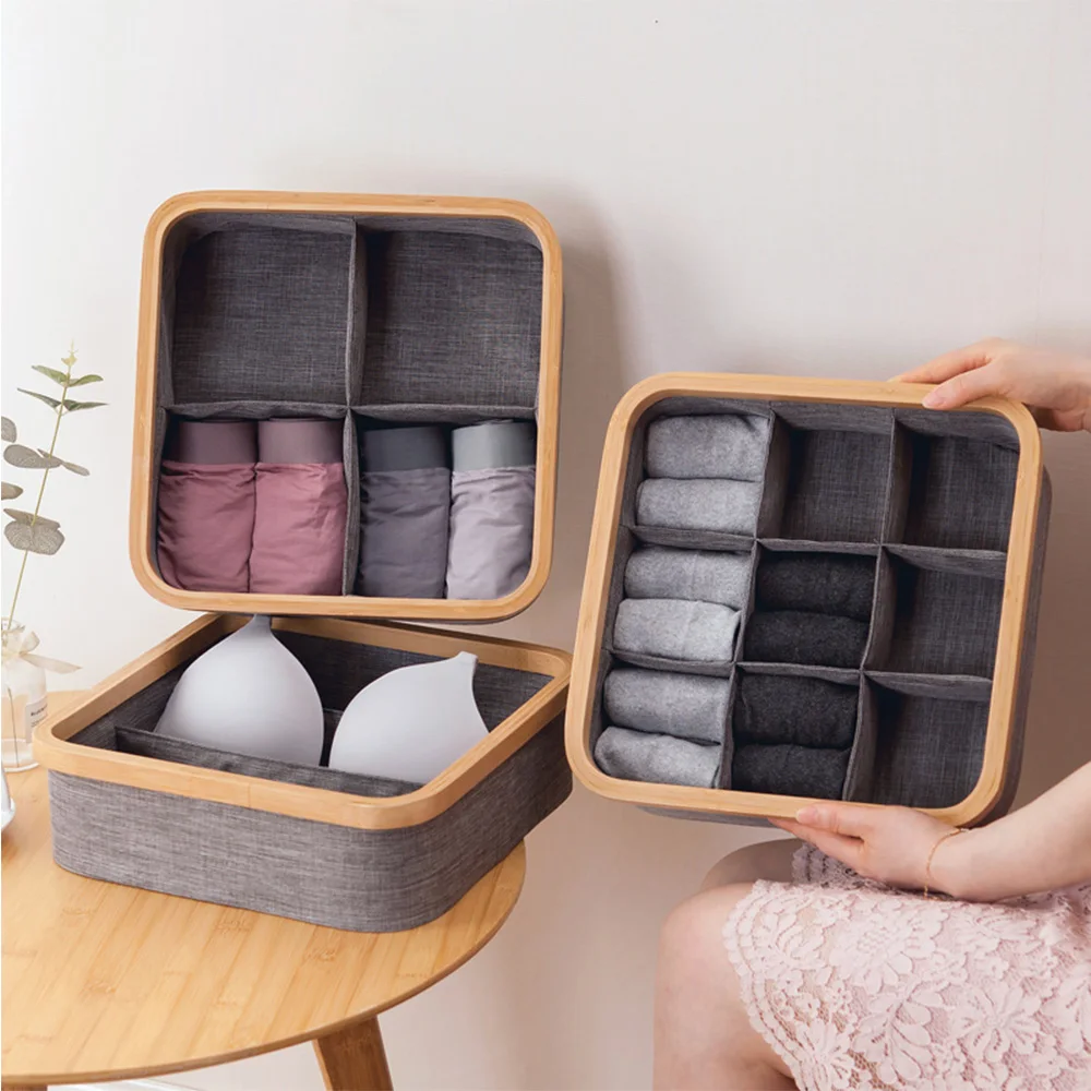 

Underwear Bra Socks Panties Storage Box Bedroom Multi-size Drawer Divider Organizer Home Save Space Wardrobe Closet Storage Box