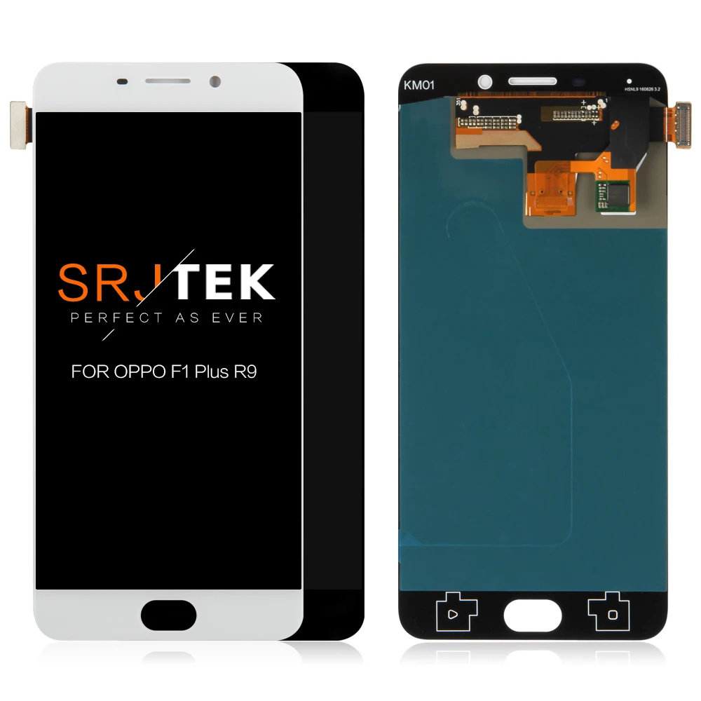 ЖК дисплей AMOLED 5 дюйма для OPPO F1 Plus R9 X9009 сенсорный экран с рамкой дигитайзер в сборе
