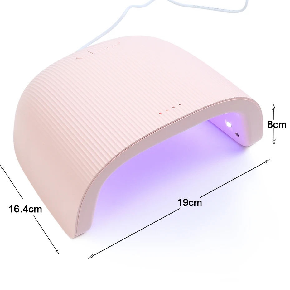 36 Вт УФ-лампа для ногтей, Сушилка для ногтей, розовый, синий, белый, солнечный свет, светодиодный светильник для сушки, умный датчик, для маникюра, отверждения, все гель-лаки, инструменты для дизайна ногтей JI1504