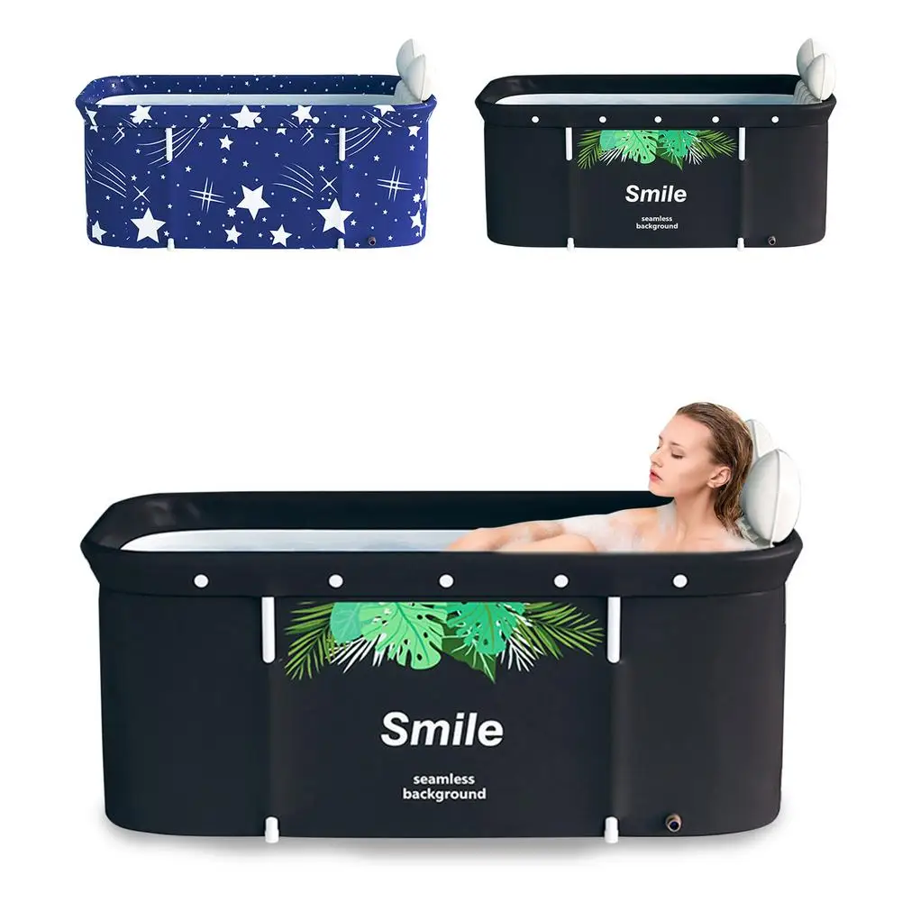 Folding Portable Bathtub Adult Kids Spa Sauna Tub Soaking Barrel Baby  Swimming