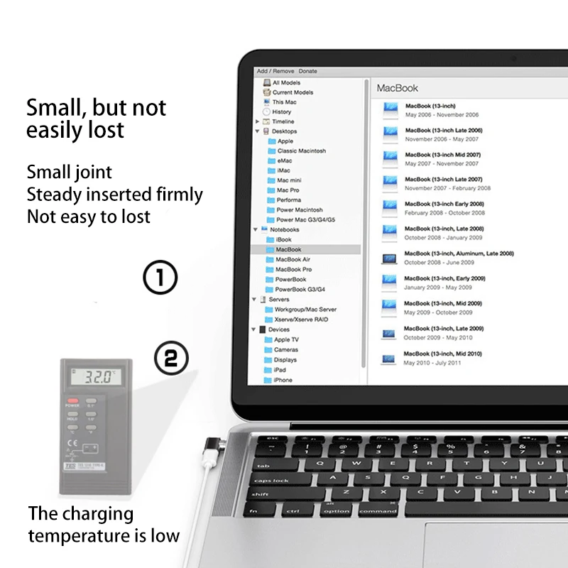 4.3A Магнитный USB-C для USB-C type C зарядный адаптер для Macbook Pro