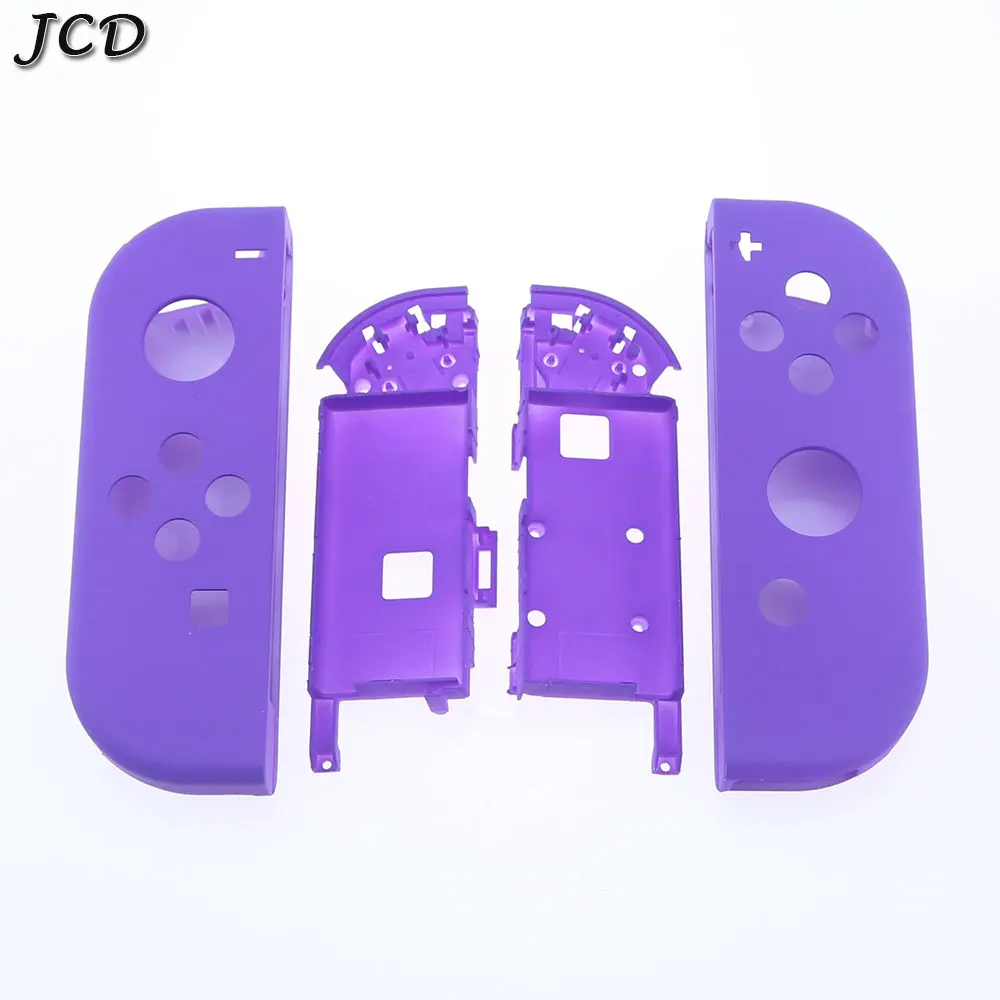 JCD пластиковый R L корпус Оболочка Чехол с батареей средняя рамка оболочка, набор кнопок для nintendo Switch NS NX Joy Con контроллер - Цвет: dark purple