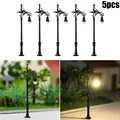 10pcs Model Railroad Train OO/HO Scale Lamp Posts Led Street Light Lamp Train Artificial Miniature Railroad Decoration Landscape