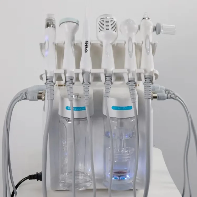 Вода кислородная струя demerbrasion машина очистки hydra для лица Аква пилинг омоложения кожи машина гидро дермабразия 6 в 1 h2 o2